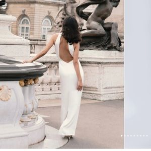 NWT meshki Claire dress in white